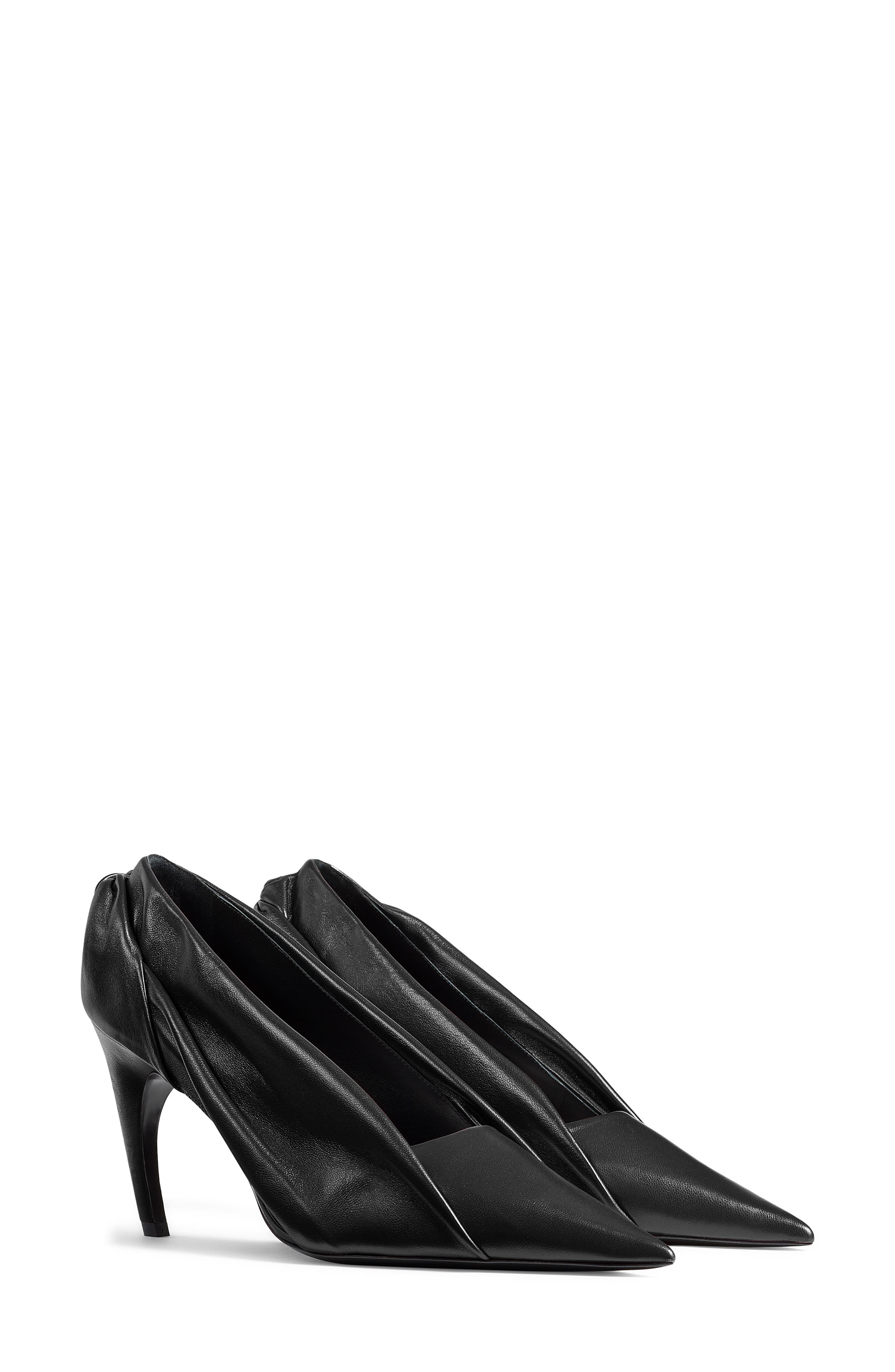 Eve Twist Pointed Toe Pump, Main, color, BLACK