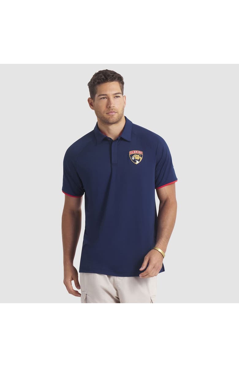 FANATICS Men's Fanatics Navy Florida Panthers Authentic Pro Rink Raglan Polo, Alternate, color, Navy