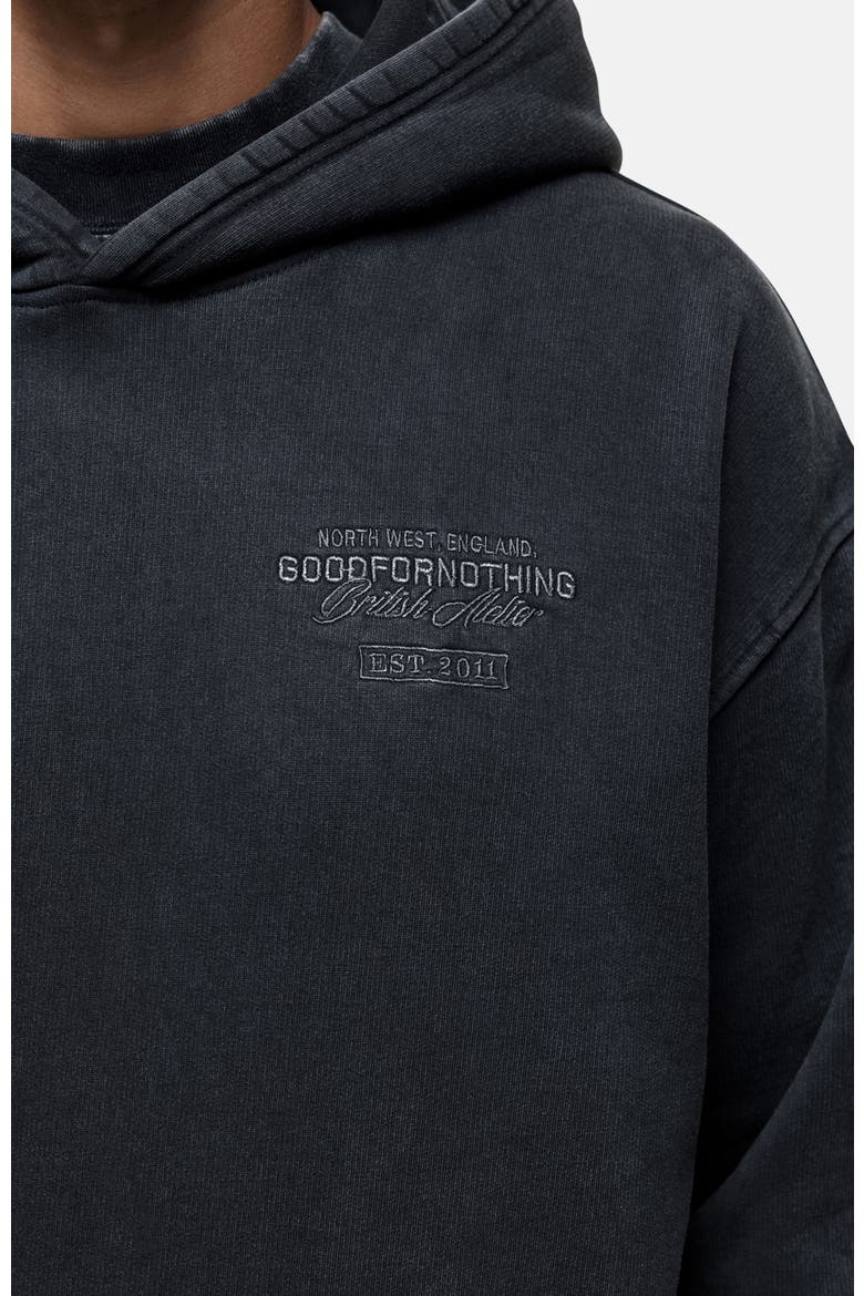 Vintage Washed Black Atelier Hoodie, Alternate, color, Black