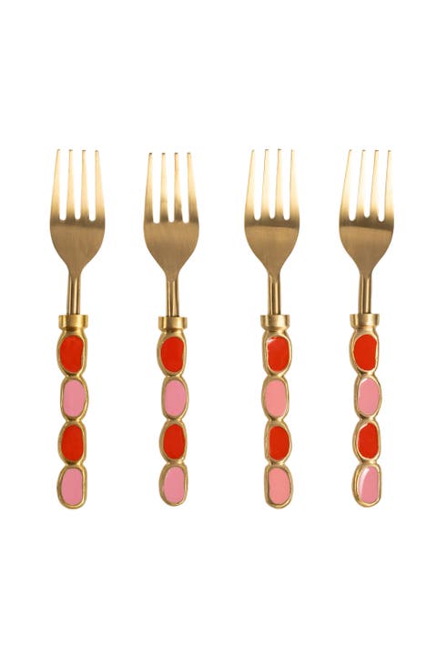Rampur Steel Dessert Fork Set of 4