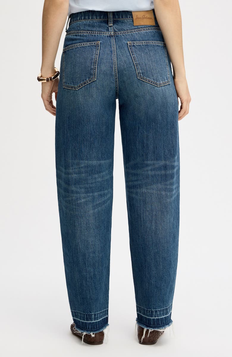 Sam Edelman Crossover Waist Release Hem Taper Leg Jeans, Alternate, color, Bozeman Med Wash