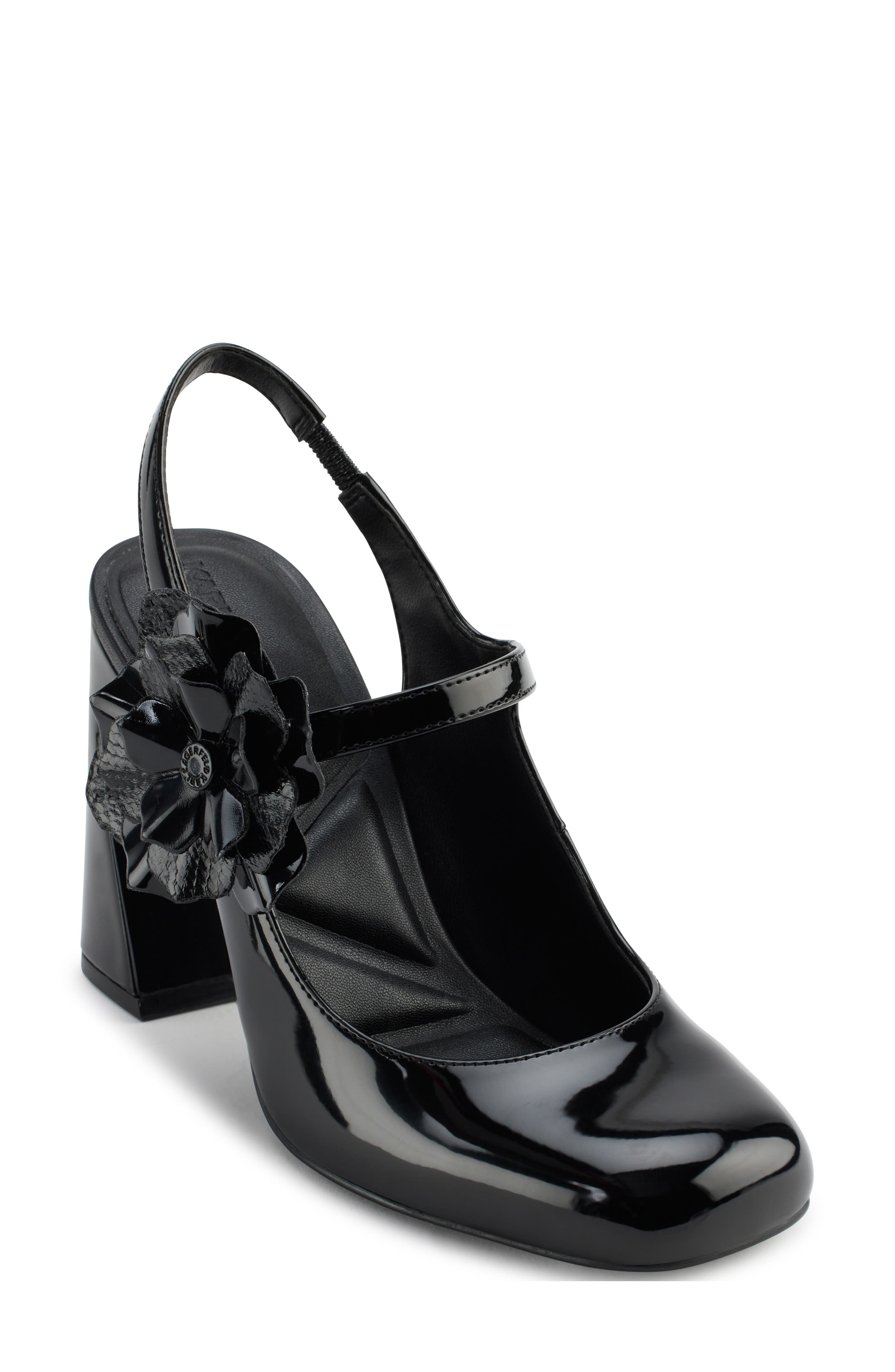 KARL LAGERFELD PARIS Pierra Slingback Pump, Main, color, Black