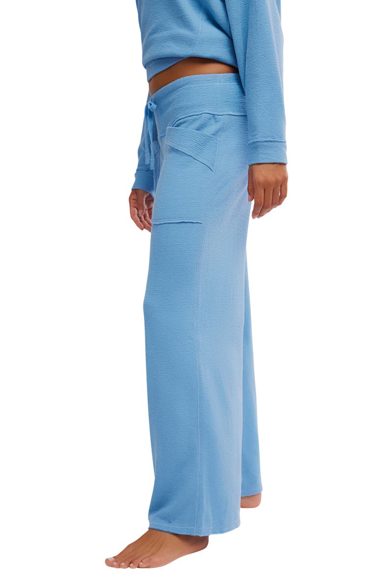 Free People Staycation Lounge Pants, Alternate, color, Blissful Blue