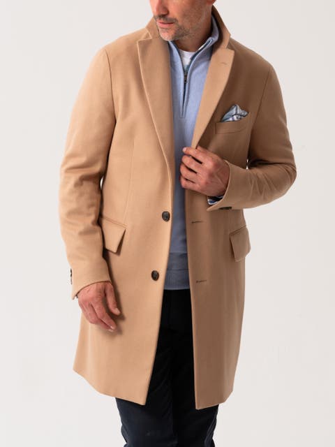 Long Sleeve Wool Collared Coat
