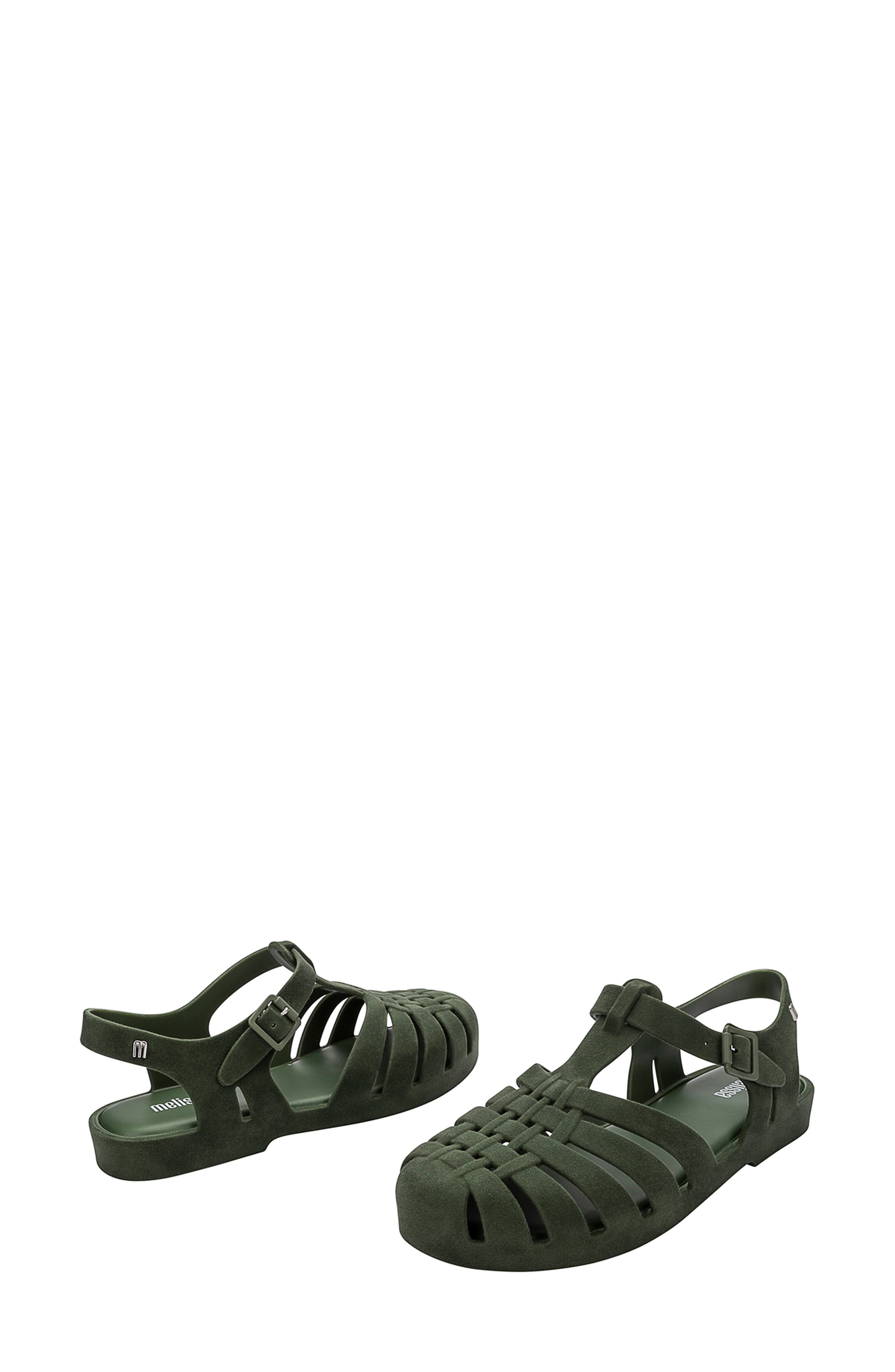 Melissa Possession Fisherman Sandal, Alternate, color, Green