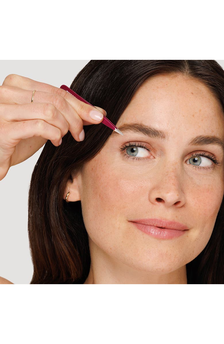 TWEEZERMAN Mini Slant Tweezer & Point Tweezer Set $25 Value, Alternate, color, Celestial Fuschia