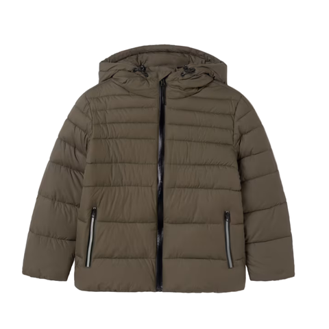 Quilted Coat With Reflective Details (Big Kid)
