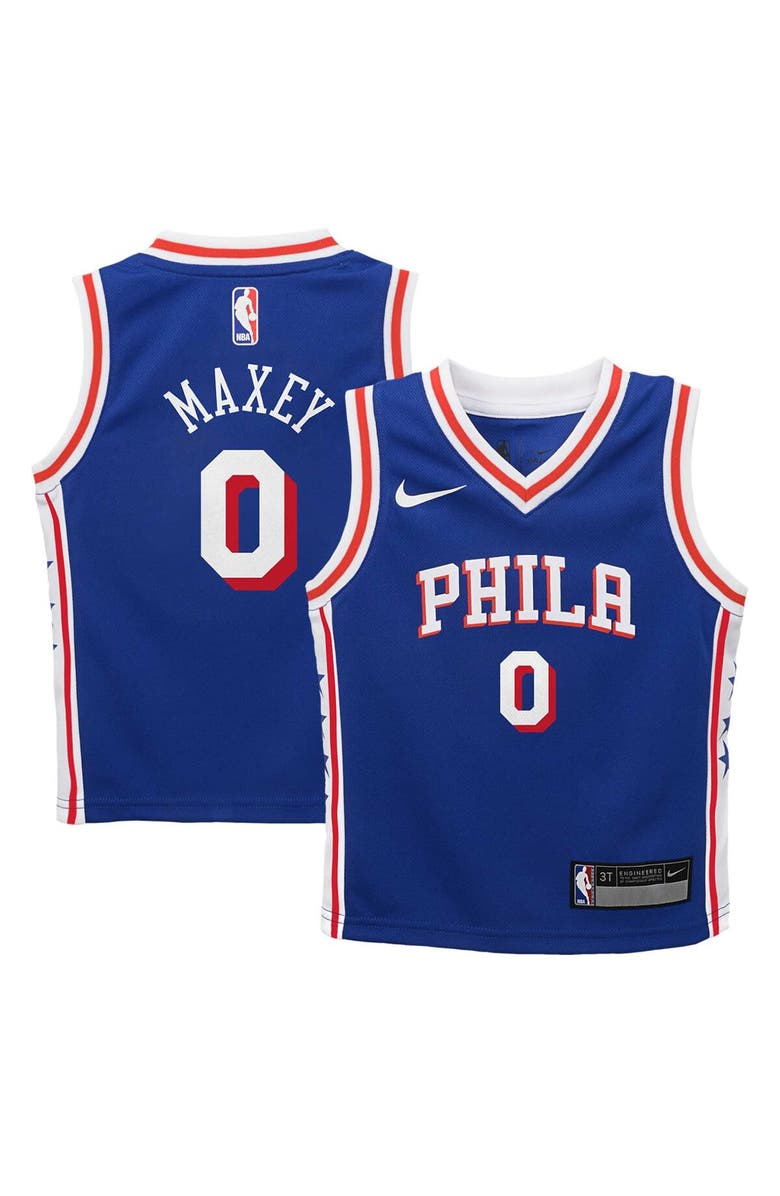 Nike Toddler Nike Tyrese Maxey Royal Philadelphia 76ers Swingman Player Jersey - Icon Edition, Main, color, 