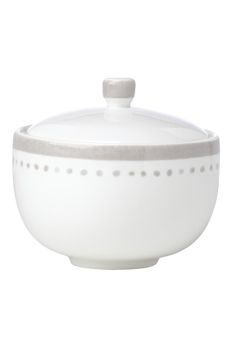 street grey porcelain sugar bowl, Main, color, GREY