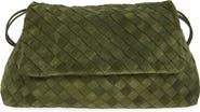 Bottega Veneta Giorno Intrecciato Suede Shoulder Bag