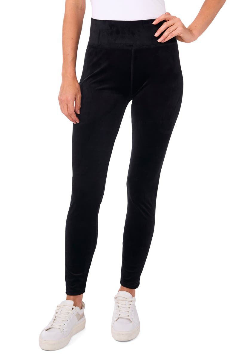 Vince Camuto High Wiast Leggings, Main, color, Rich Black