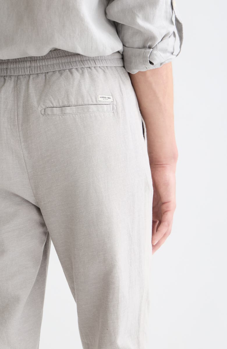 Scotch & Soda Warren Cotton & Linen Pants, Alternate, color, Grey