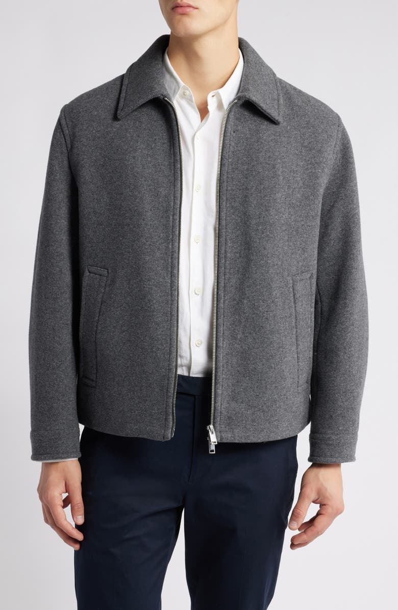 Theory Milo Loft Wool Blend Jacket, Main, color, Dk Psl Mln