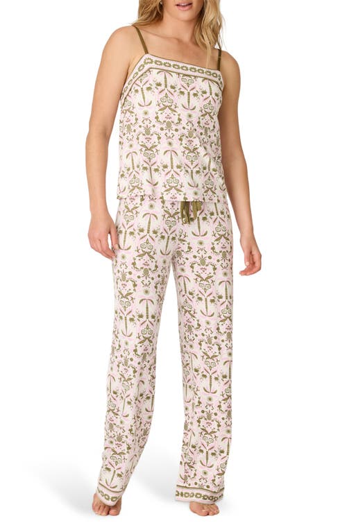 PJ Salvage Deja Vu Dreams Pajamas in Pink Multi at Nordstrom, Size Medium
