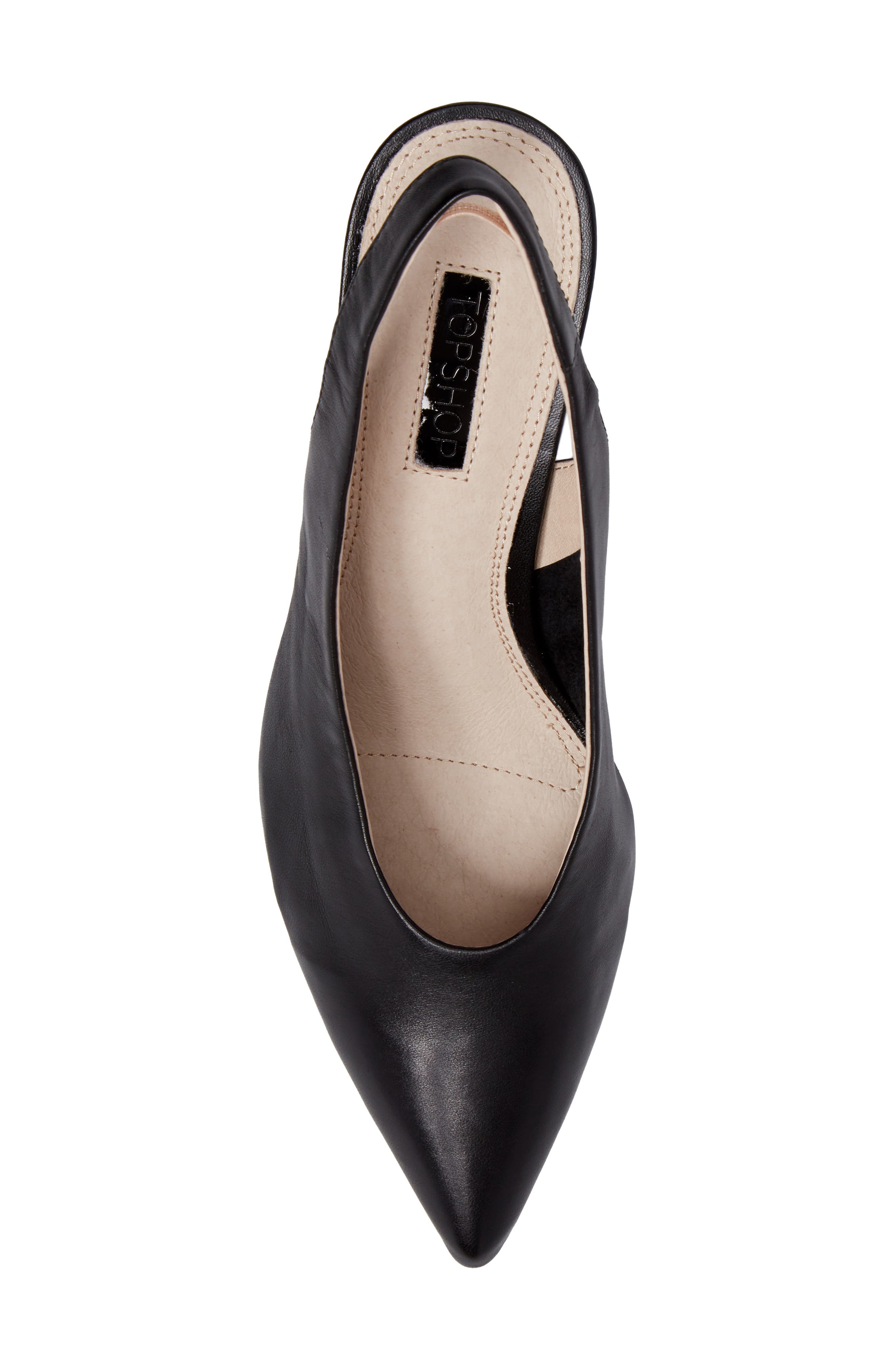 Topshop Jetset Slingback Pump, Alternate, color, 