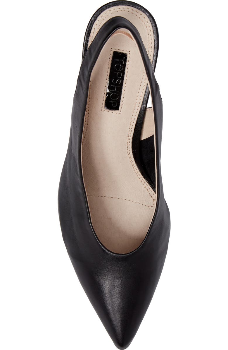 Topshop Jetset Slingback Pump, Alternate, color,