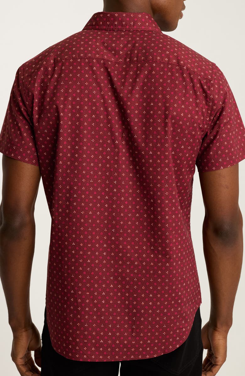 Bonobos Riviera Floral Slim Fit Short Sleeve Button-Up Shirt, Alternate, color, 