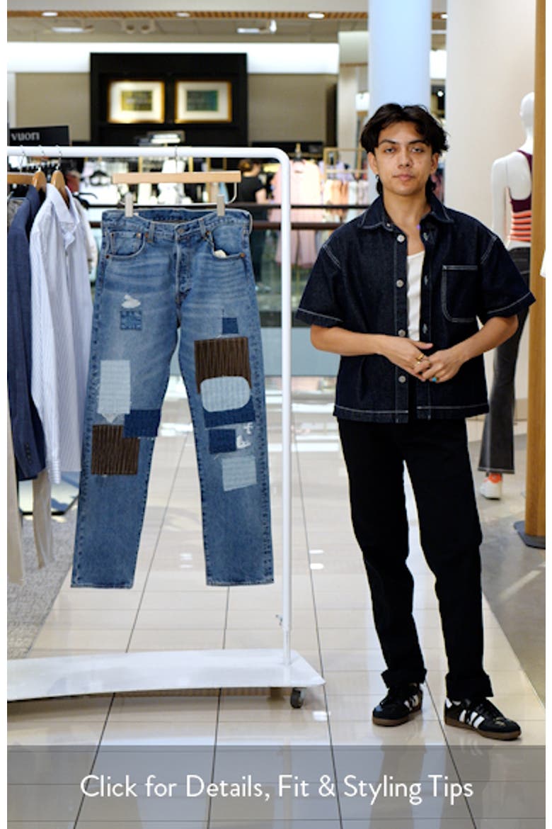 Levi's 501® '93 Patchwork Rip & Repair Straight Leg Jeans (Men
