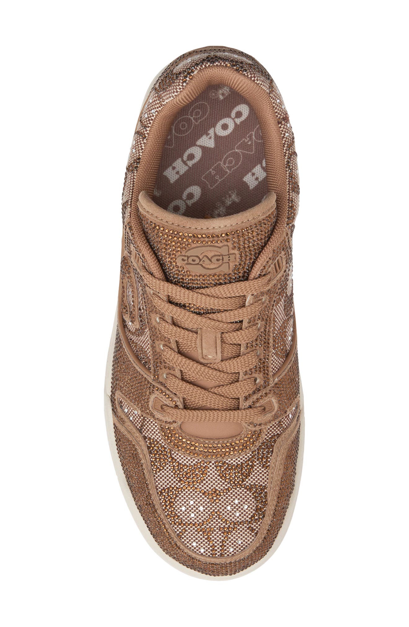 COACH Soho Signature Crystal Sneaker, Alternate, color, Antelope