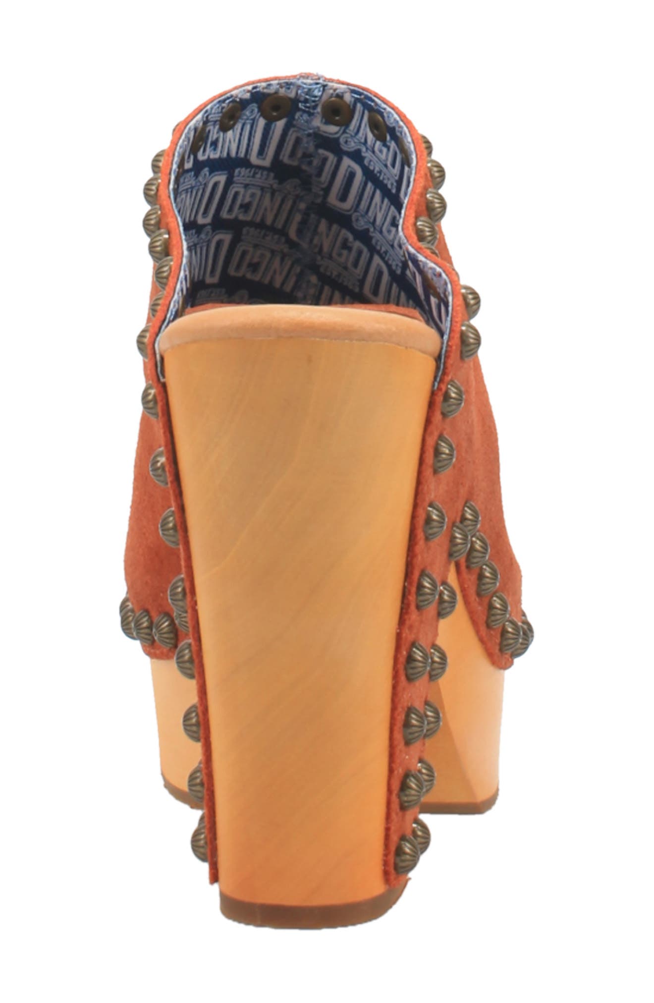 Peace 'n Love Clog, Alternate, color, RUST SUEDE