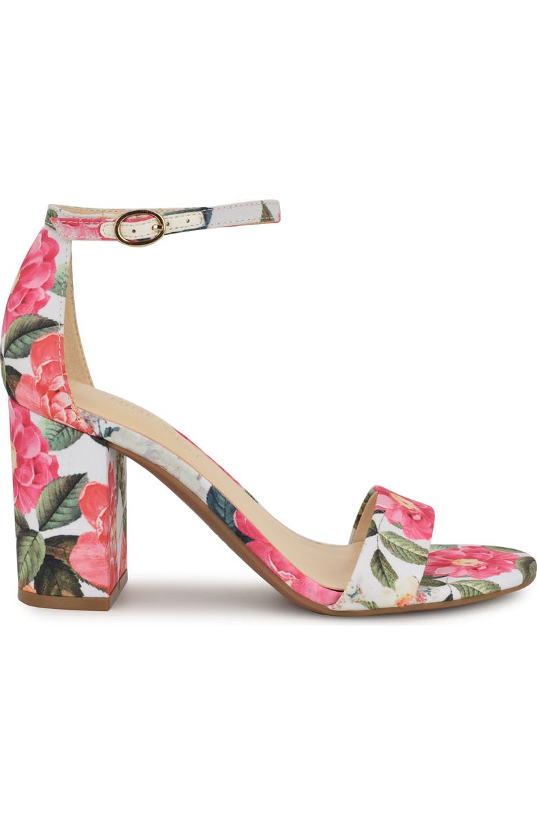 Nine West Tanela Ankle Strap Sandal, Alternate, color, White