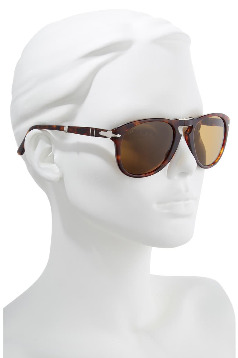 Folding Polarized Keyhole Sunglasses, Alternate, color, BROWN