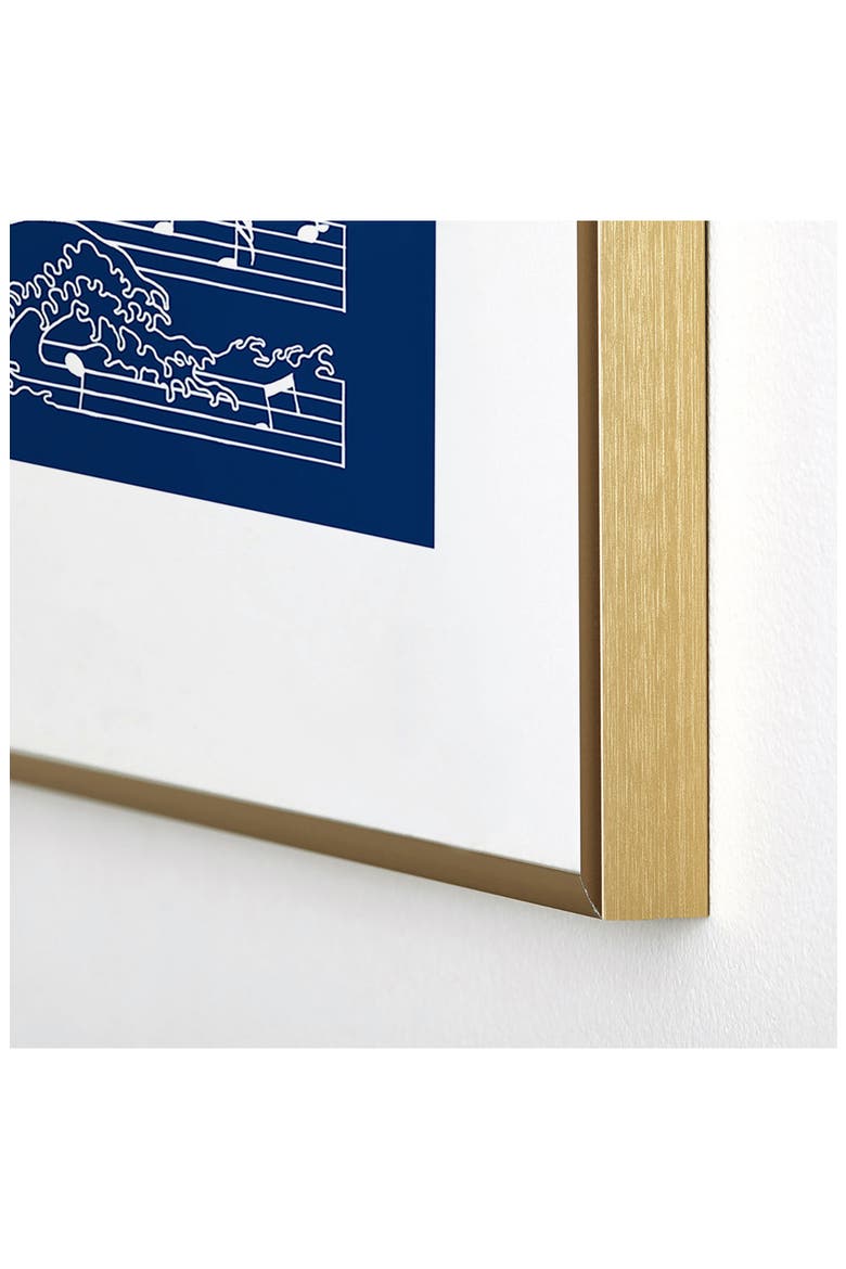 The Moonlight Sonata Blue Framed Art Print, Alternate, color, BLUE