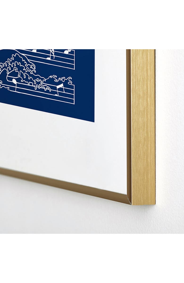 Deny Designs The Moonlight Sonata Blue Framed Art Print, Alternate, color, Blue