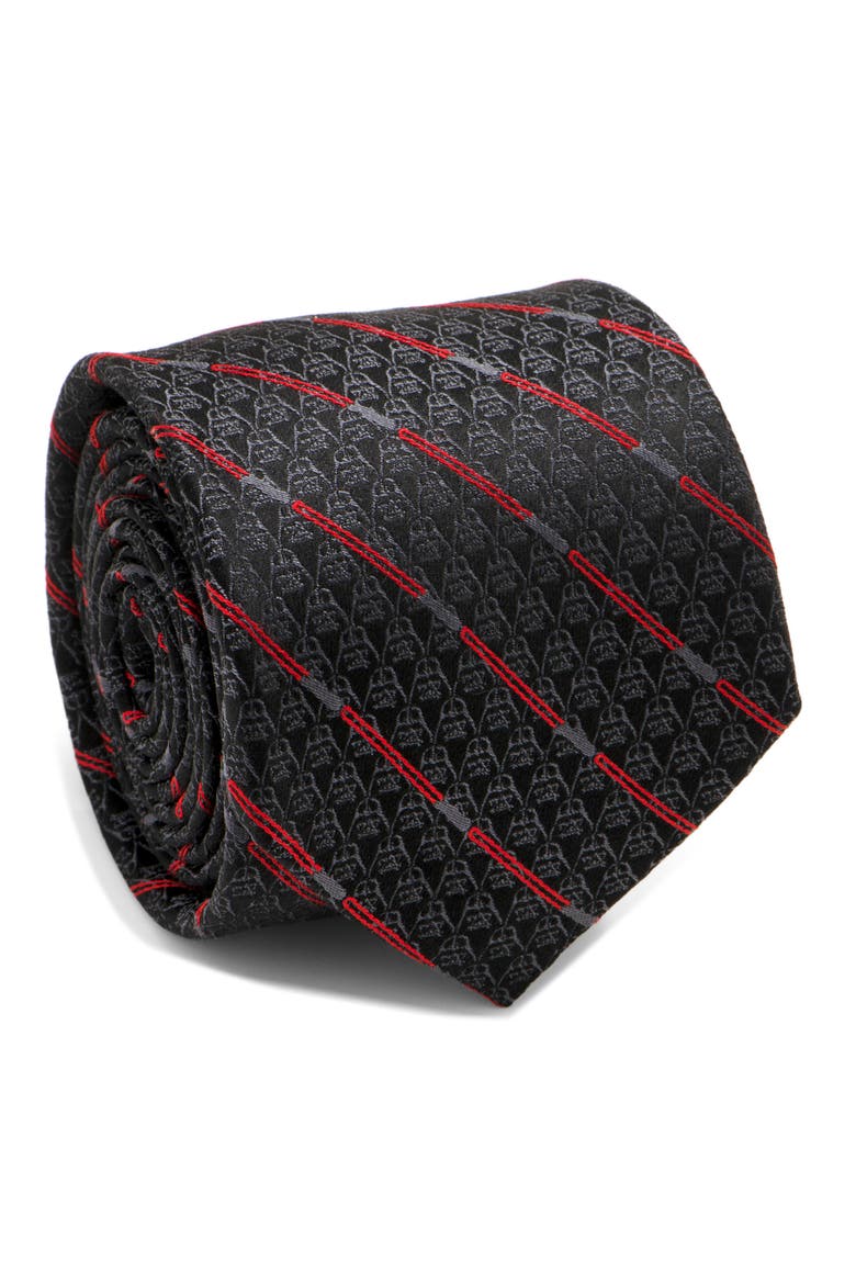 Cufflinks Inc. Darth Vader Light Saber Silk Tie, Main, color, BLACK