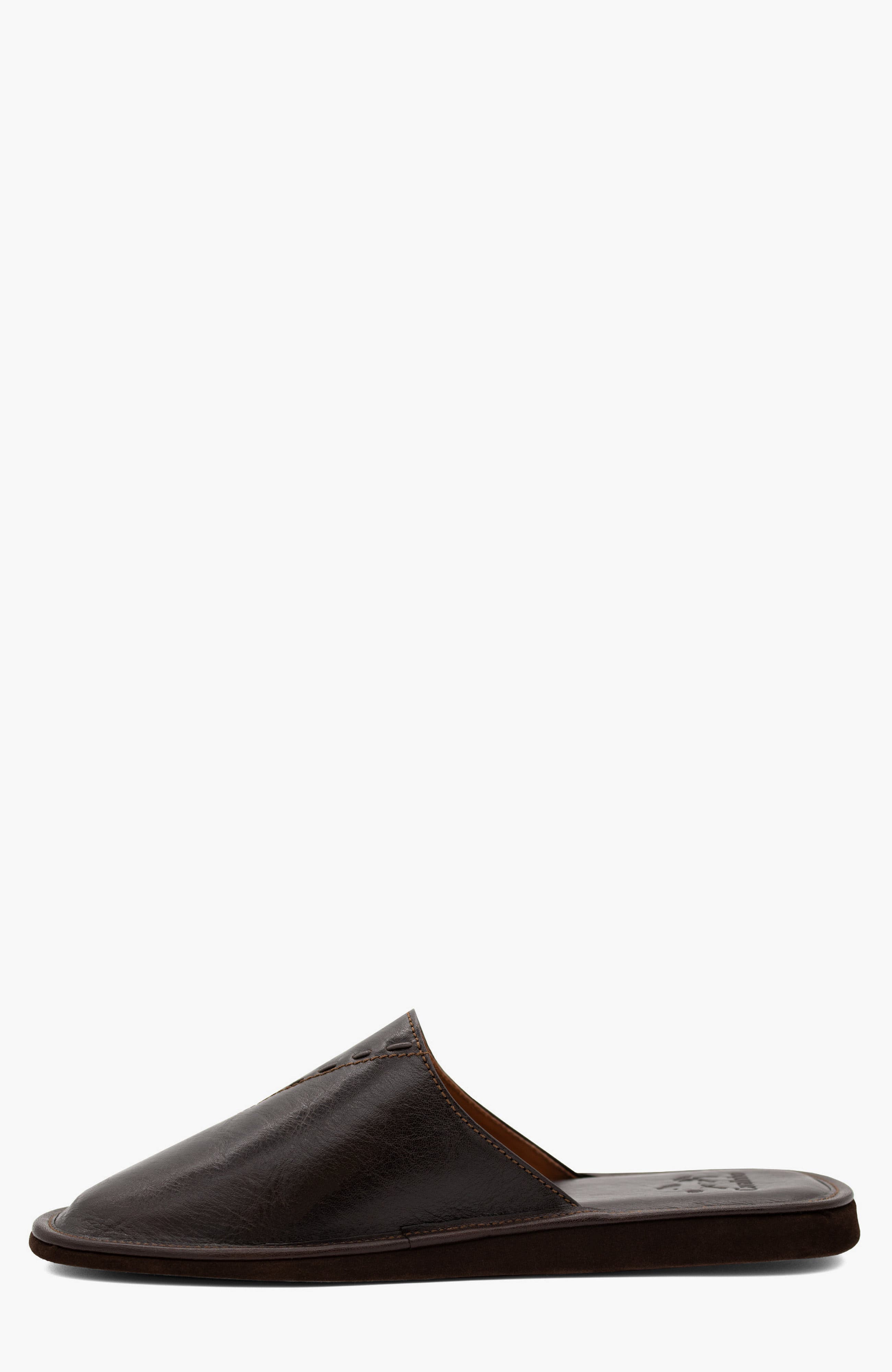 Gentleman Leather House Slippers 101, Alternate, color, Brown