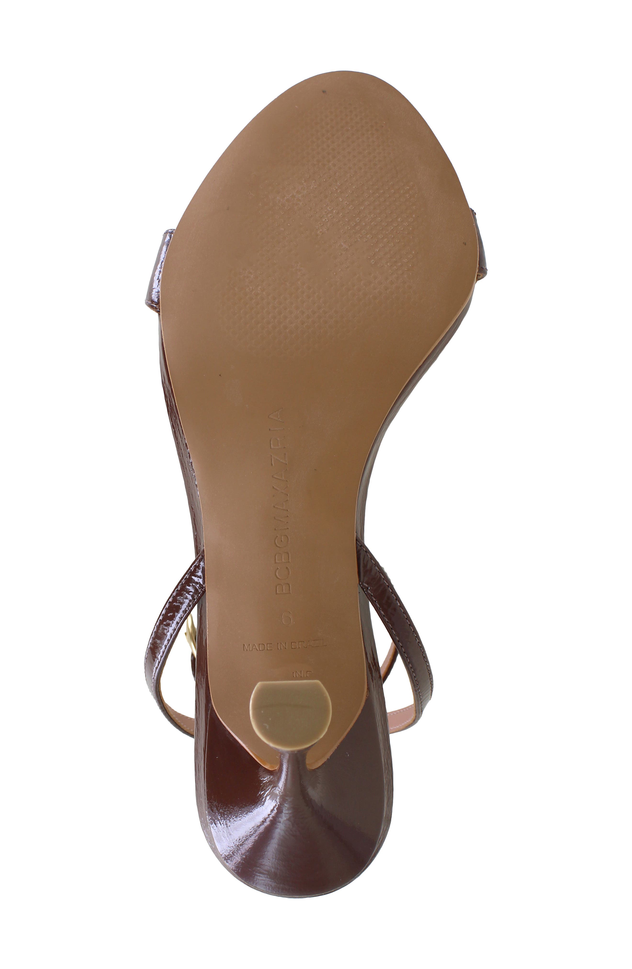 BCBGMAXAZRIA Paticificia Ankle Strap Sandal, Alternate, color, Cafe