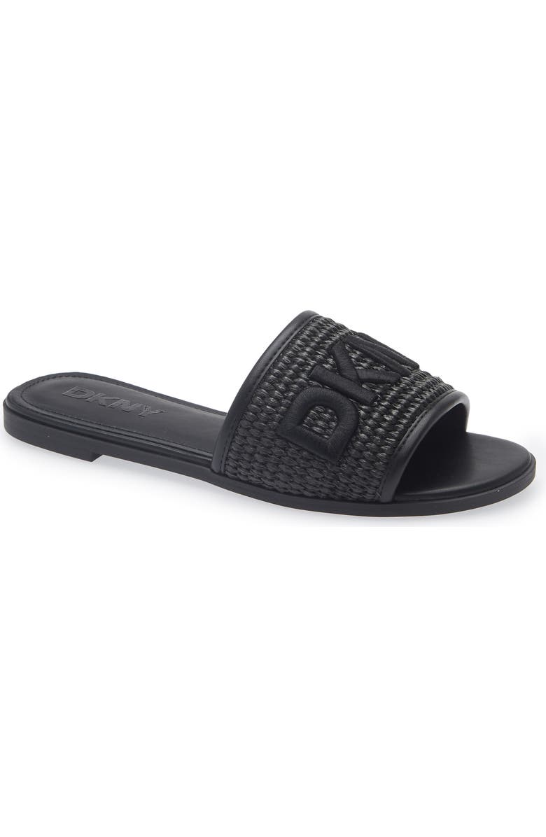 DKNY Winslet Slide Sandal - Wide Width, Main, color, Black