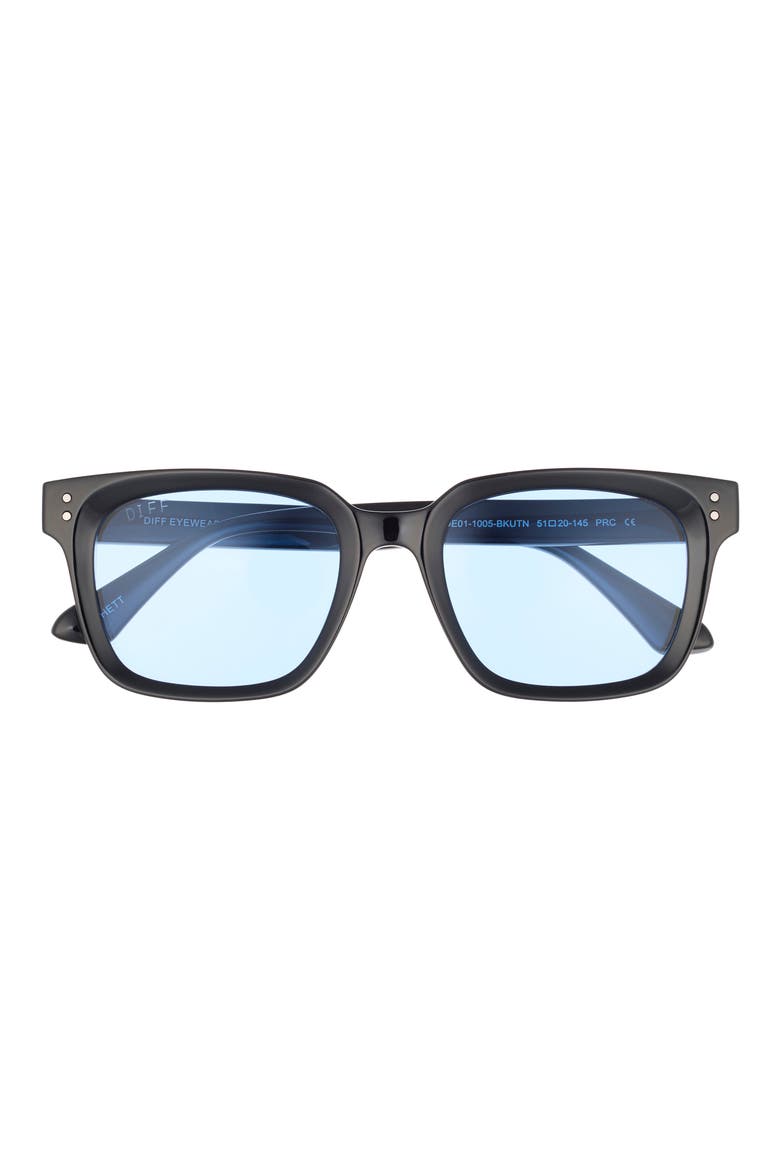 Rhett 51mm Square Sunglasses, Main, color, BLACK/ BLUE