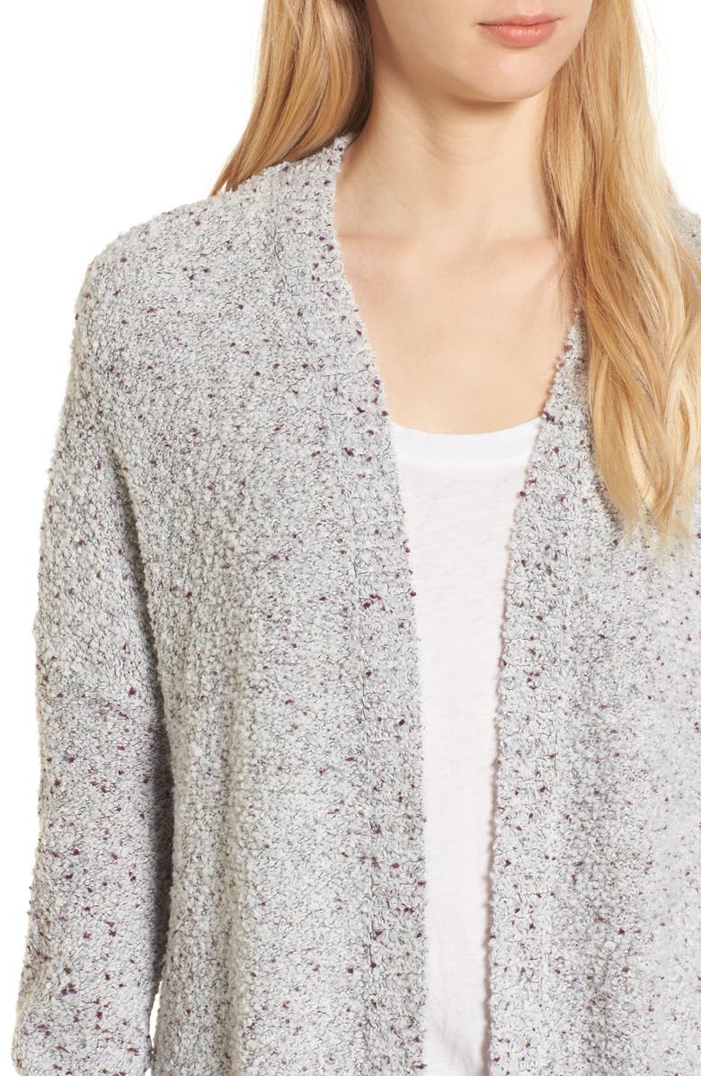 Hinge Stem Bouclé Sweater Coat, Alternate, color, 