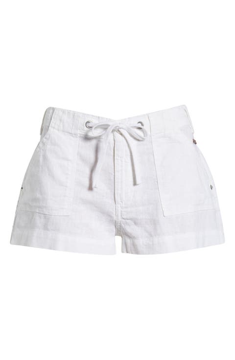 Linen & Cotton Drawstring Shorts