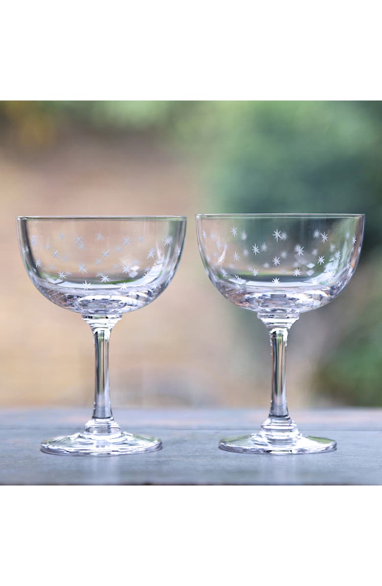 The Vintage List Star Set of 6 Champagne Glasses, Alternate, color, 