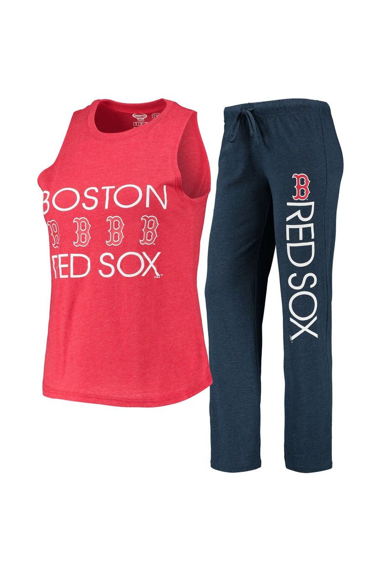 Women's Concepts Sport Navy/Red Boston Red Sox Meter Muscle Tank Top & Pants Sleep Set, Main, color, Navy