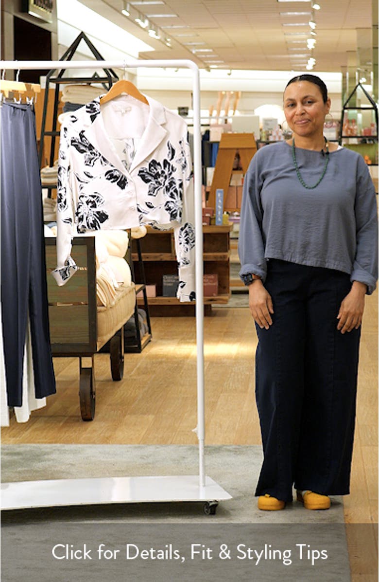 The Cropped Lily Print Top, sales video thumbnail