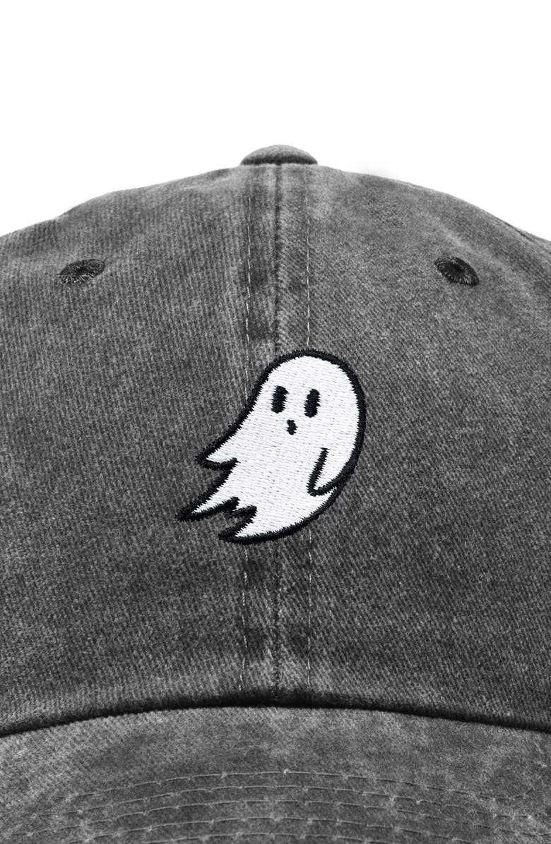 Dalix Ghost Dad Hat, Alternate, color, Washed Black