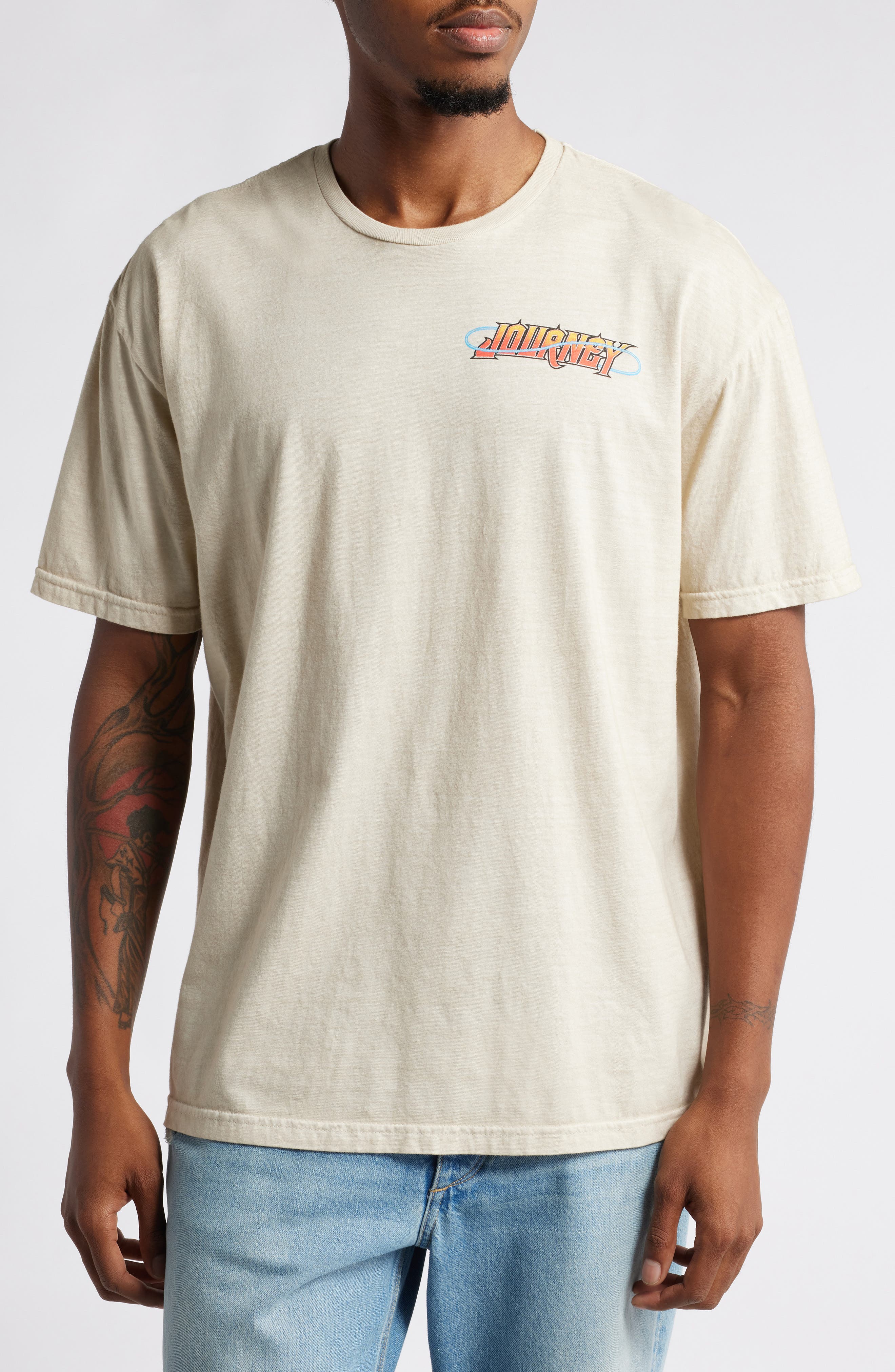 Philcos Journey Graphic T-Shirt in Sand 