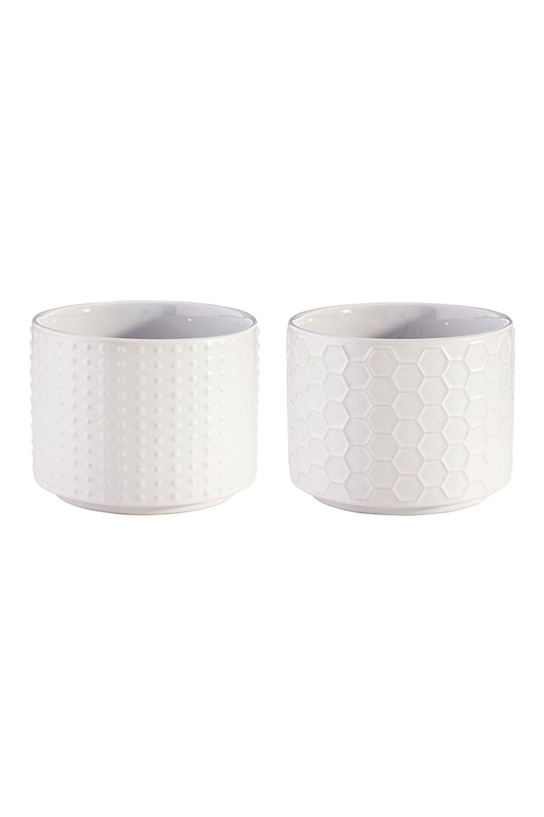 2-Piece Ceramic Bowl Set, Main, color, WHITE