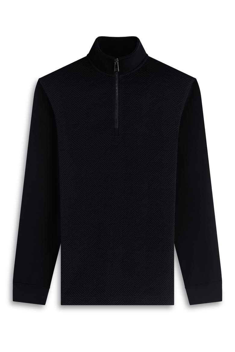 Soft Touch Quarter Zip Sweatshirt, Alternate, color, BLACK
