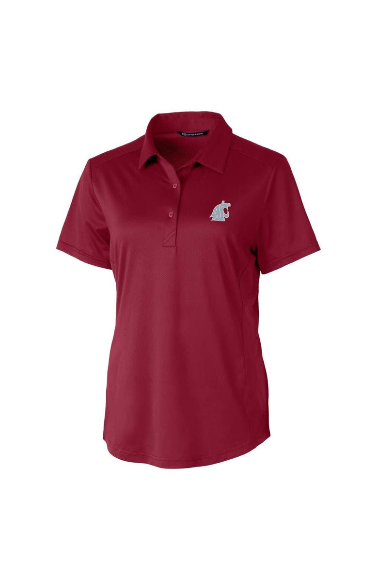 Cutter & Buck Women's Cutter & Buck Crimson Washington State Cougars Prospect Polo, Main, color, Crimson