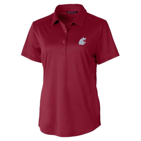 Women's Cutter & Buck Crimson Washington State Cougars Prospect Polo