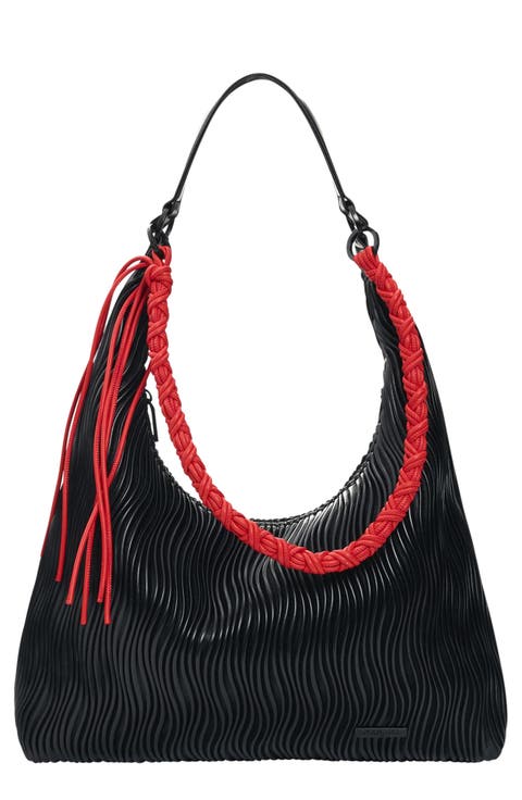 Faux Leather Shoulder Bag