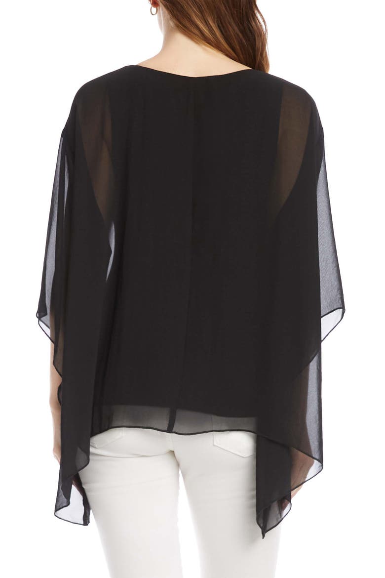 Flare Hem Top, Alternate, color, BLACK