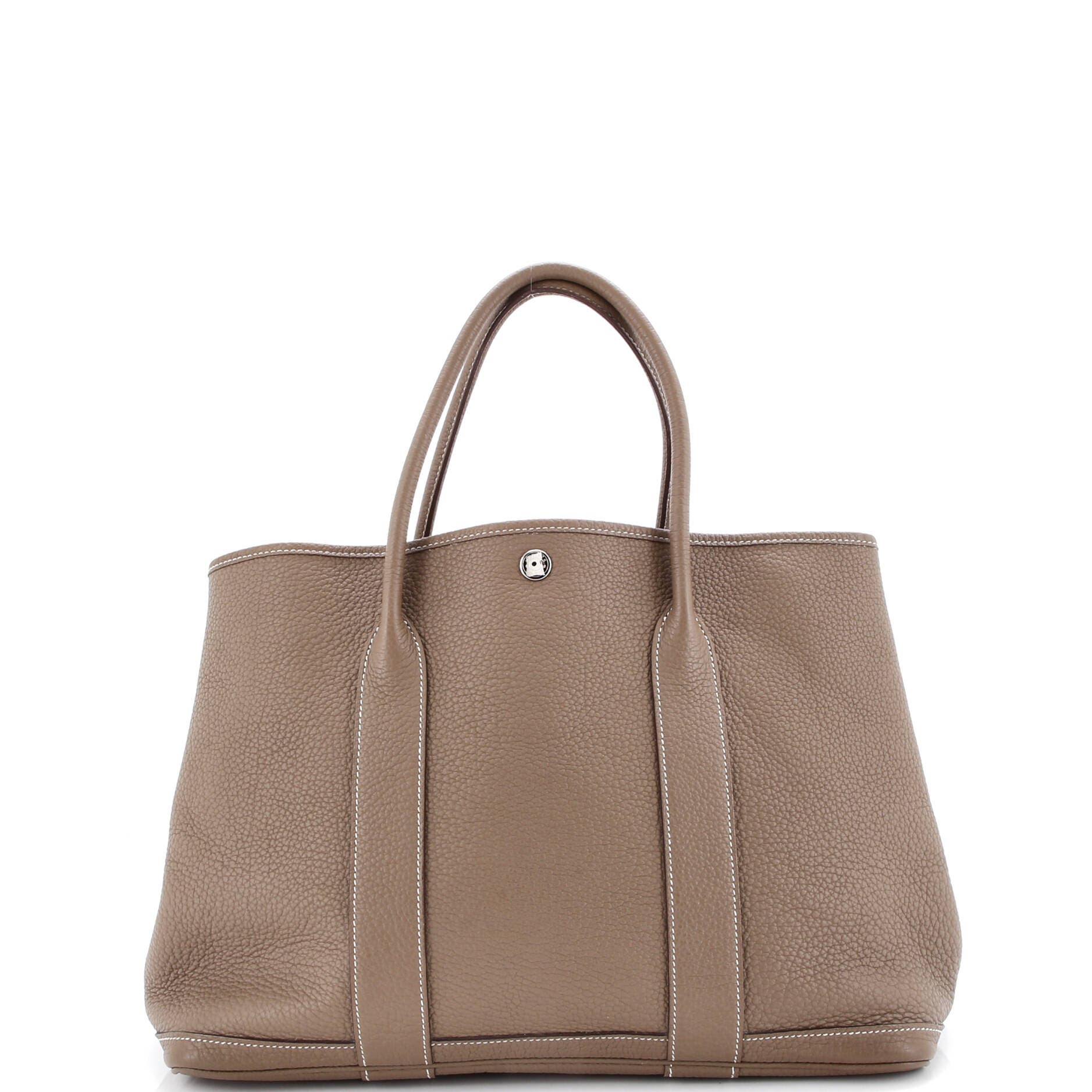 Pre-Owned Hermes Garden Party Tote Leather 36, Main, color, 