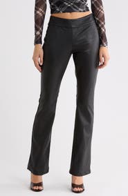 Princess Polly Cologne Faux Leather Bootleg Pants