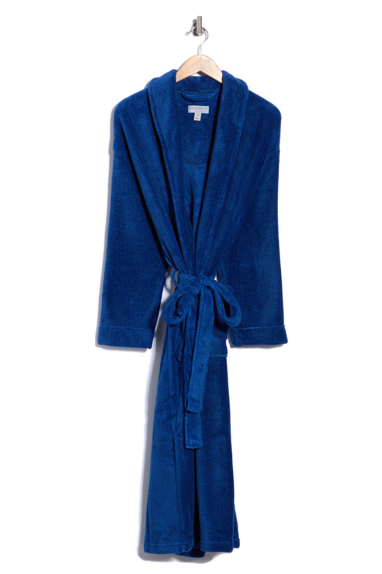Residence Plush Fleece Robe, Main, color, NAVY