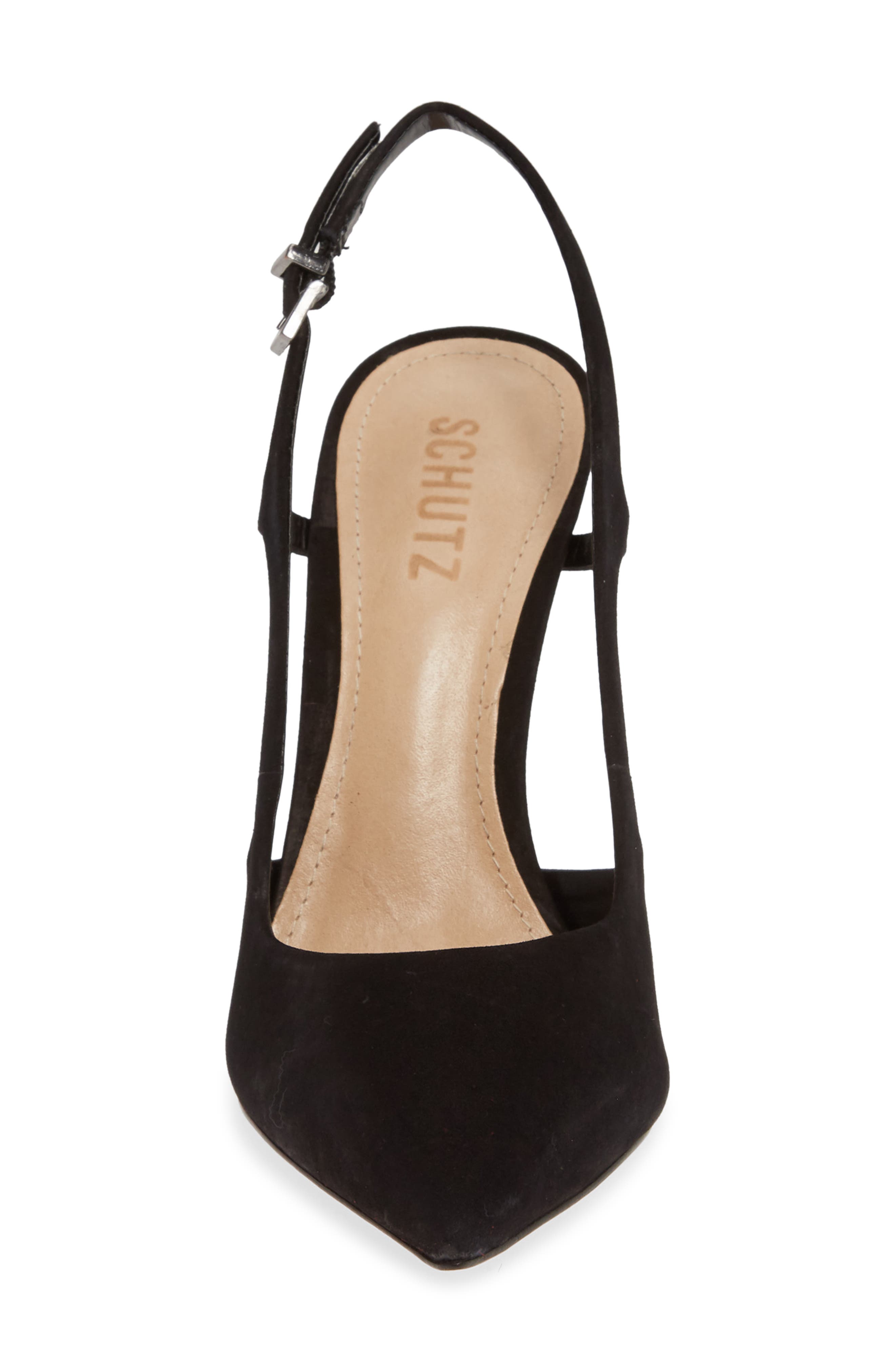 Schutz Boris Slingback Pump, Alternate, color, Black